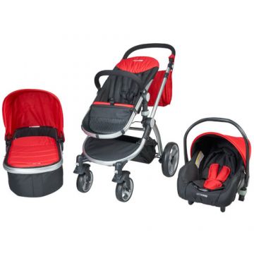 Carucior 3 in 1 KidsCare Veneto Rosu