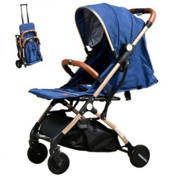 Carucior sport usor S-16 BUF BOOF Dark Blue 0- 36 luni 180 grade inclinare deplasabil ca troler in varianta pliata