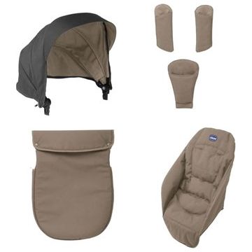 Kit husa carucior Chicco Urban, Beige