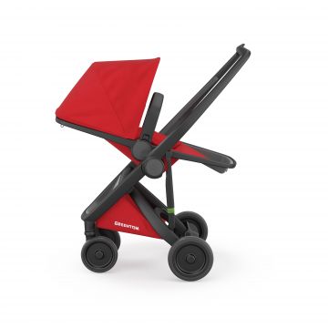 Carucior 2 In 1, Greentom, 100% Ecologic, Black Red