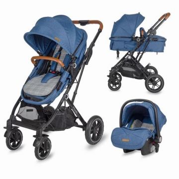 Carucior 3in1 ultracompact Coccolle Ravello Navy Blue RESIGILAT