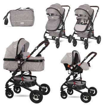 Carucior Alba Set Premium, Steel Grey