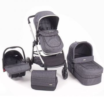 Carucior combinat 3 in 1 Kikka Maui All in One 2019 grey