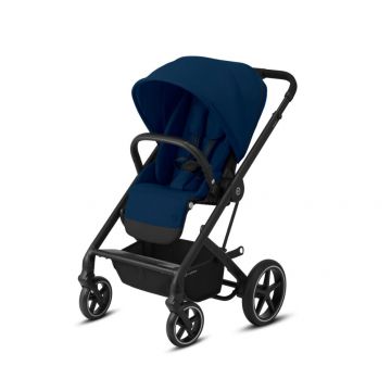 Carucior Cybex Gold BALIOS S LUX Navy Blue cu cadru negru