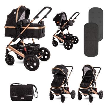 Carucior Lora Set, Black Luxe