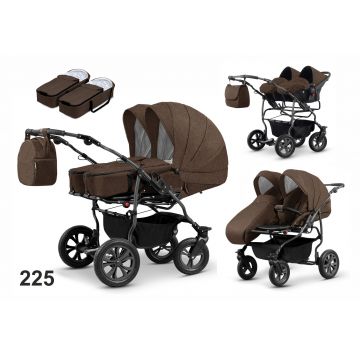 Carucior pentru gemeni Mikado DUET LUX D-225 3 in 1