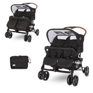 Carucior pentru Gemeni Twin, Black