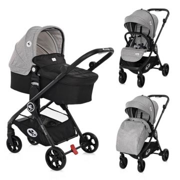 Carucior Set, Patrizia, cos landou individual inclus, Light Grey