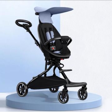 Carucior sport compact, bidirectional, pliabil si portabil, Easy A6 - Albastru