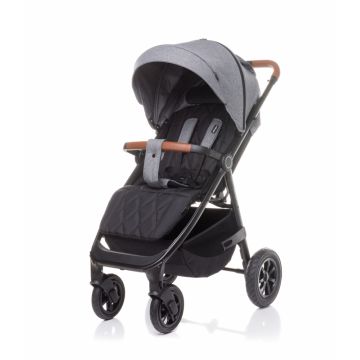 Carucior sport cu roti gonflabile 4Baby Stinger Air gri