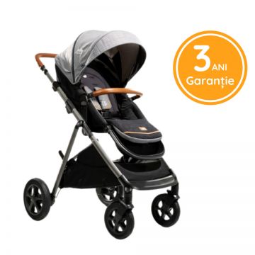 Joie - Carucior multifunctional, reglabil pe inaltime Aeria Signature, Carbon