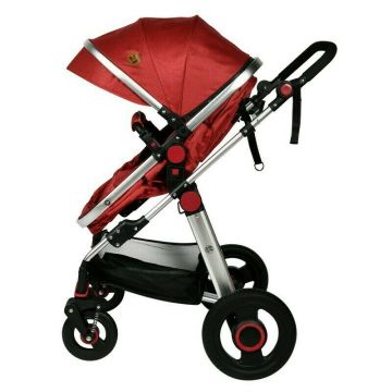 BUF BOOF - Carucior 2 in 1 S-18 Linen Rosu