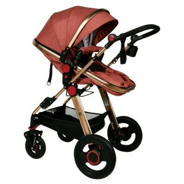 BUF BOOF - Carucior 2 in 1 S-18 Linen Roz BUF BOOF - Carucior 2 in 1 S-18 Linen Roz