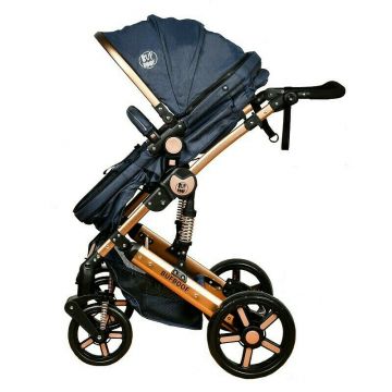 BUF BOOF - Carucior 2 in 1 X-2 Plus Jeans Albastru