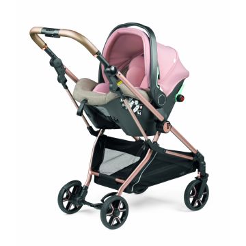 Carucior 3 in 1 Peg Perego Vivace SLK 0 - 22 kg Mon Amour bej roz