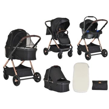 Carucior combinat 3 in 1 Cangaroo Empire Negru