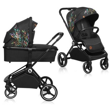 Carucior compact Lionelo Mika Dreamin Editie Limitata 2 in 1 Negru