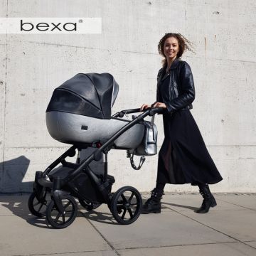 Carucior copii 3 in 1 reversibil complet accesorizat 0-36 luni Bexa Air Silver Black