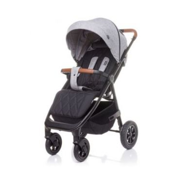 Carucior sport cu roti gonflabile (max. 22 Kg) 4Baby STINGER AIR Gri Deschis