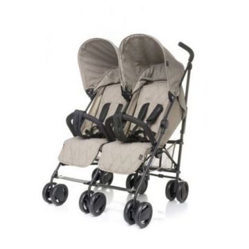 Carucior sport pentru gemeni 4Baby TWINS Bej