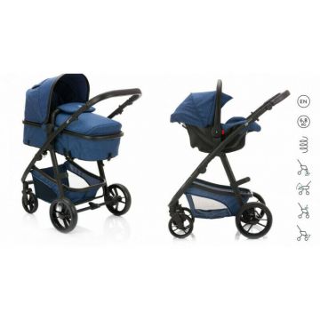 Fillikid - Carucior 3 in 1 Panther Blau Melange Transformabil