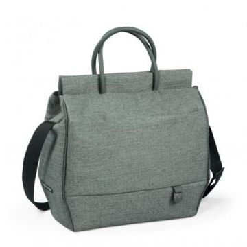 Geanta carucior Peg Perego City Grey, Gri   Alb
