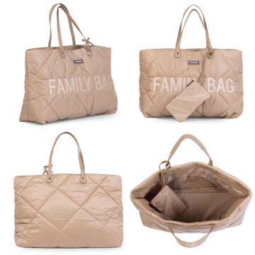 Geanta matlasata Childhome Family Bag bej