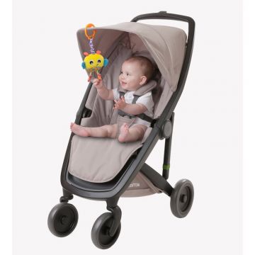 Jucarie Playgro cu vibratii pentru carucior scoica auto si patut Wiggling Bertie Bee 23 cm