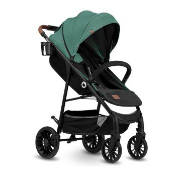 Lionelo - Carucior sport Zoey, De la nastere, Cu accesorii, Cadru din aluminiu, 0- 15 kg, Conform cu standardul european de securitate EN1888-1, Verde