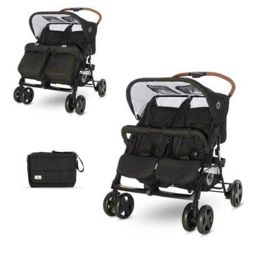 Lorelli - Carucior gemeni sport Twin, Negru Lorelli - Carucior gemeni sport Twin, Negru