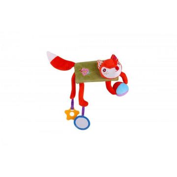 Lorelli - Jucarie zornaitoare din plus, Hug me Fox, 33 cm