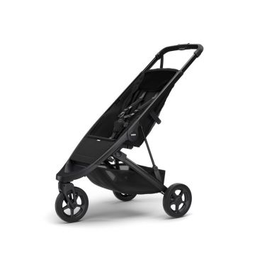 Thule - Carucior sport Spring Cu cadru argintiu, Negru