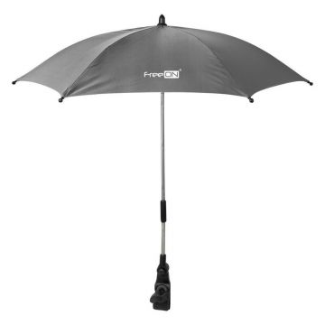 Umbreluta de soare pentru carucior copii UV 50+ FreeON Dark Grey