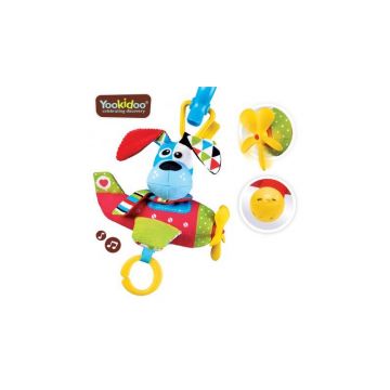 Yookidoo - Jucarie Avion muzical catel cu activitati, 0 luni+