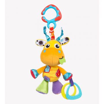 Jucarie, Playgro, Pentru carucior, scoica auto si patut, Jerry Giraffe Munchimal, 32 cm