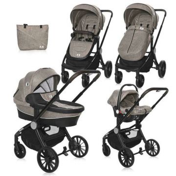 Lorelli - Carucior Set 3 in 1, Ramona, Beige