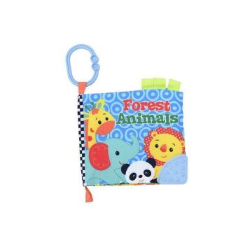 Lorelli Toys - Jucarie carucior Carticica interactiva Animale salbatice, Multicolor