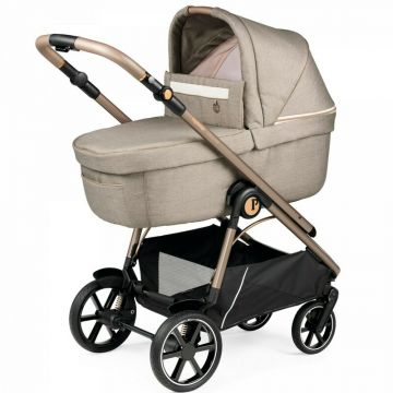 Carucior 3 in 1 Peg Perego Veloce, Lounge, 0 - 22 kg, Mon Amour, Bej / Roz