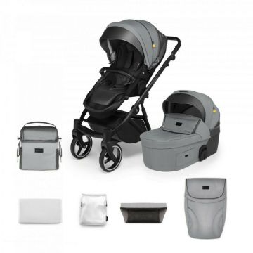 Skiddou - Carucior 2 in 1 Oslo+, Normandic Dream, Gri,