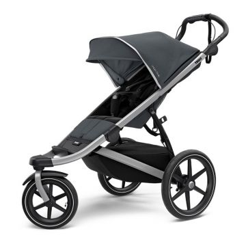 Thule - Carucior sport Urban Glide 2 Single Cu cadru argintiu Shadow, Negru