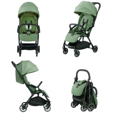 Carucior Leclerc Magic Fold Plus 2 in 1 green