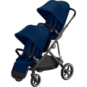 Carucior Multifunctional Cybex Gazelle S TPE cu Scaun Suplimentar Navy Blue