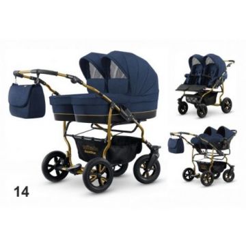 Carucior pentru gemeni Mikado GOLDSTAR GS-14 3 in 1