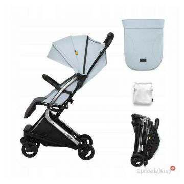 Carucior sport pliabil Skiddou Mikkeli Sky high, ultracompact pentru calatorii, Bleu