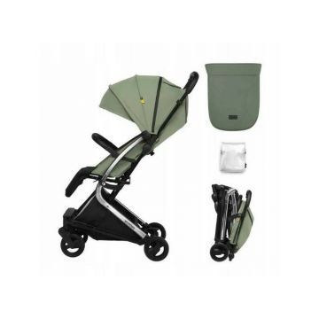 Carucior sport pliabil Skiddou Mikkeli Wild climber, ultracompact pentru calatorii, Verde