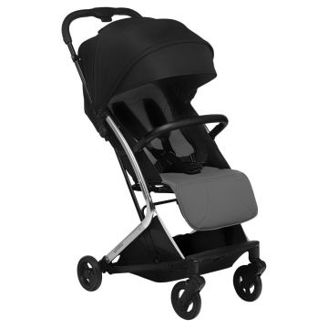 Carucior sport pliabil Skiddou ultracompact pentru calatorii Mikkeli Onyx Negru