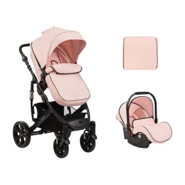 Carucior transformabil 3in1 KikkaBoo Beloved Pink 2023