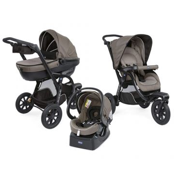 Carucior Trio Activ3 Car Kit Chicco 0 luni+ Dark Beige