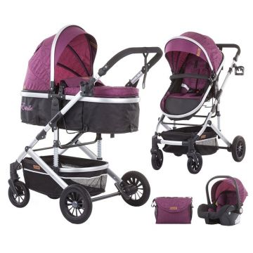 Chipolino - Carucior Estelle 3 in 1 lilac