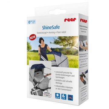 Copertina Reer ShineSafe pentru protectie solara UV 50+ model universal bleumarin